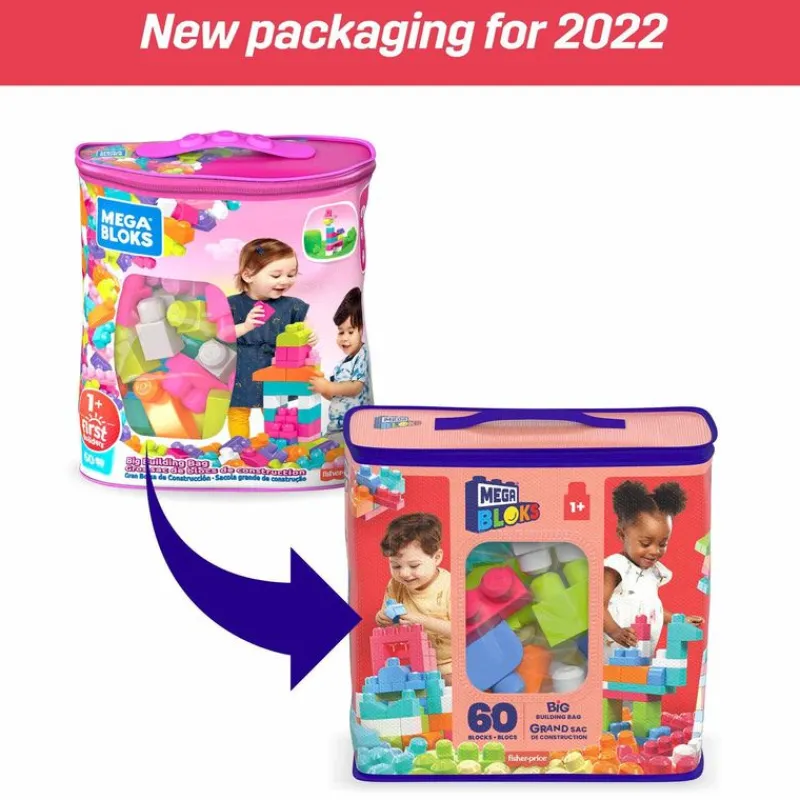 Juguete para Bebés Mega Bloks Bolsa de 60 Piezas-1<Mattel Clearance