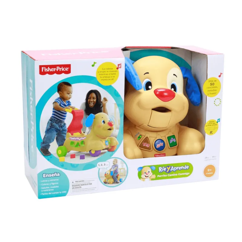 Juguetes para Bebés Fisher-Price Andadera Perrito Camina Conmigo Luces y Sonido<Mattel Outlet