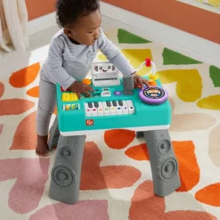 Juguetes para Bebés Fisher-Price Mesa Músical con Piano con 3 modos de Sonido y Mix de Dj<Mattel Clearance