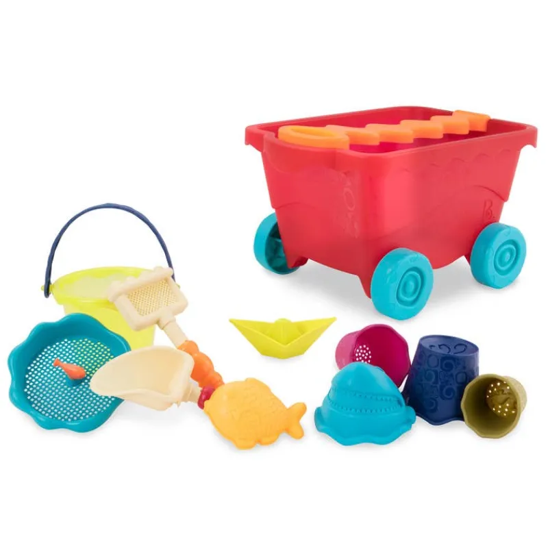 Juguetes Set de Playa Wagon Rojo<B Toys New