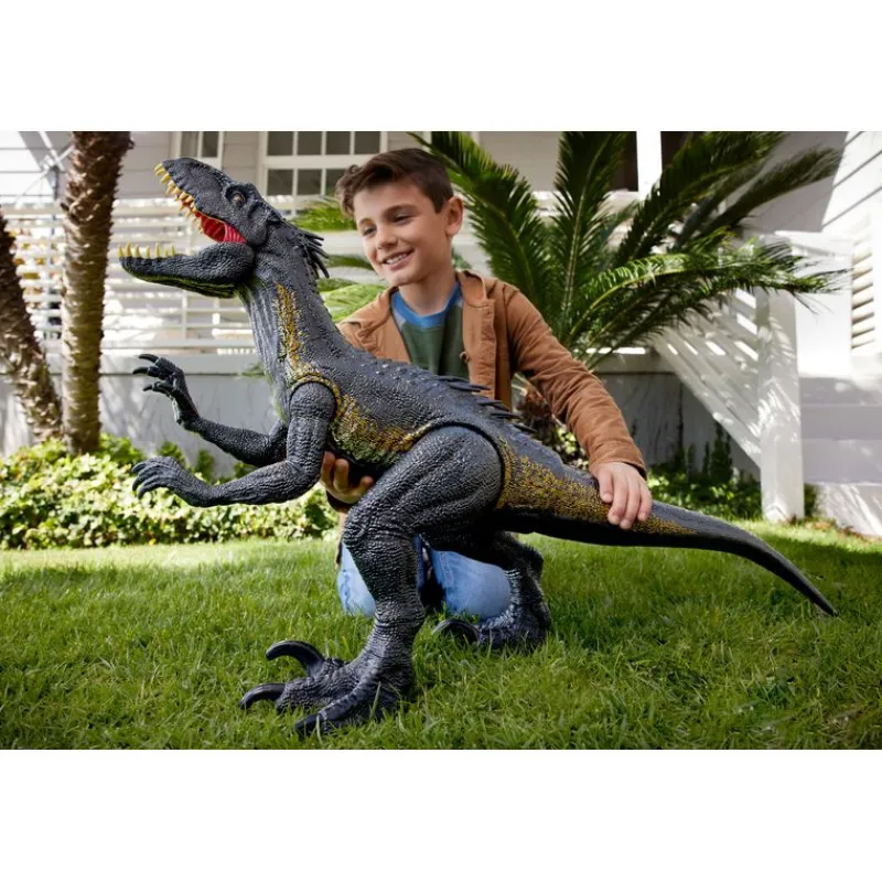 Jurassic World Dinosaurio Indo Raptor Súper Colosal Se puede Tragar hasta 20 Minifiguras *No Incluidas<Mattel Best