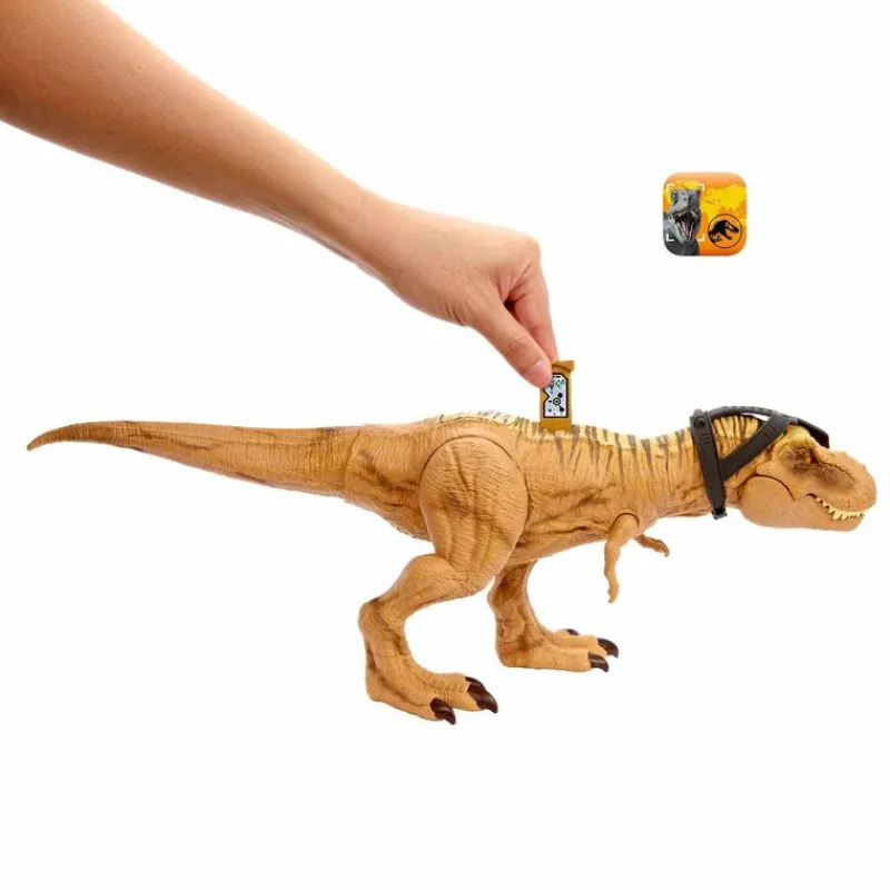 Jurassic World Dinosaurio de Colección T-Rex Mordida Mortal Con Código de Realidad Aumentada HTN62<Mattel Fashion
