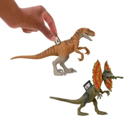 Jurassic World Animado Set de Juego con 2 Dinosaurios y una Figura de Acción de Owen<Mattel New