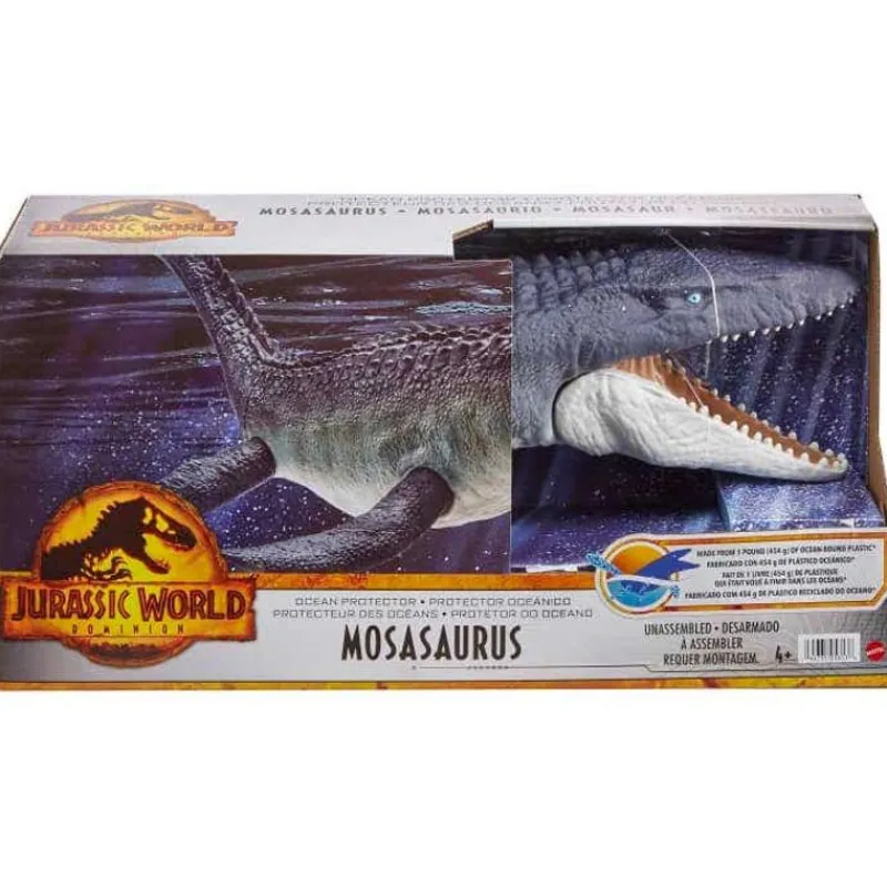 Jurassic World Dinosaurio Colección Mosasaurus de 76 cm de Largo<Mattel Discount