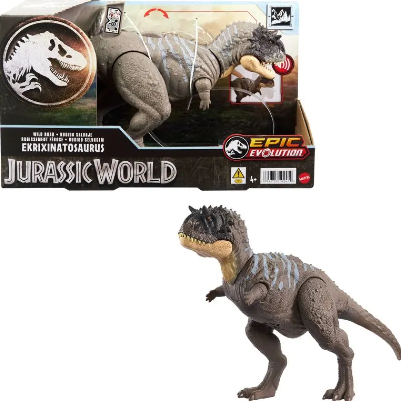 Jurassic World Dinosaurio Colección Ekrixinatosaurus Rugido Feroz HTK70<Mattel Discount