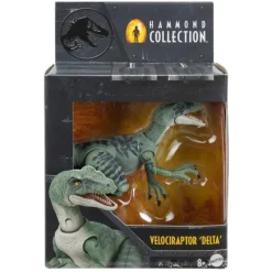 Jurassic World Hammond Collection Dinosaurio Velociraptor Delta HTV63<Mattel New