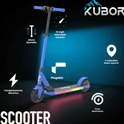 Scooter Electrico Infantil FS08 Azul<Kubor Outlet
