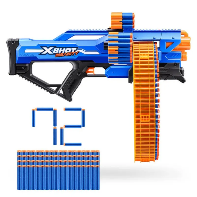 Lanzador de Dardos X-Shot Insanity Mad Mega con 72 Dardos<Importacion Juguetron Best