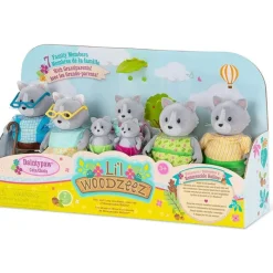 Lil Woodzeez Familia Gatos Con Abuelos<Importacion Juguetron Fashion