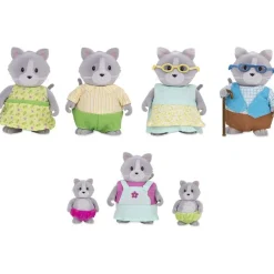 Lil Woodzeez Familia Gatos Con Abuelos<Importacion Juguetron Fashion