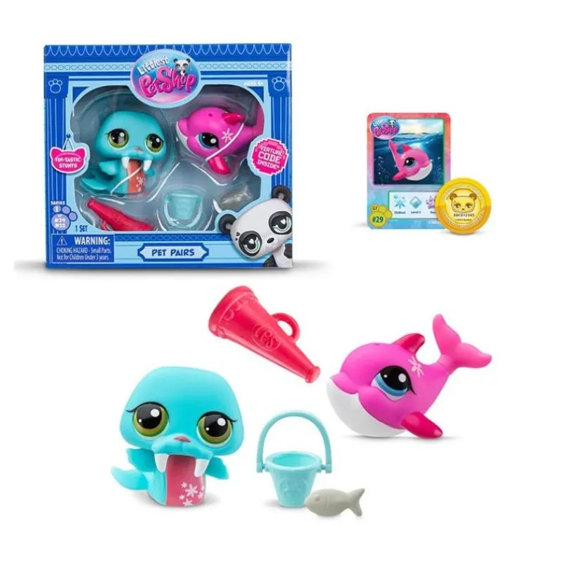 2 Pack Delfin y Morsa<Littlest Pet Shop Discount