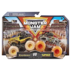 Monster Jam 2 Pack EarthShaker vs Max-D<Spin Master Outlet