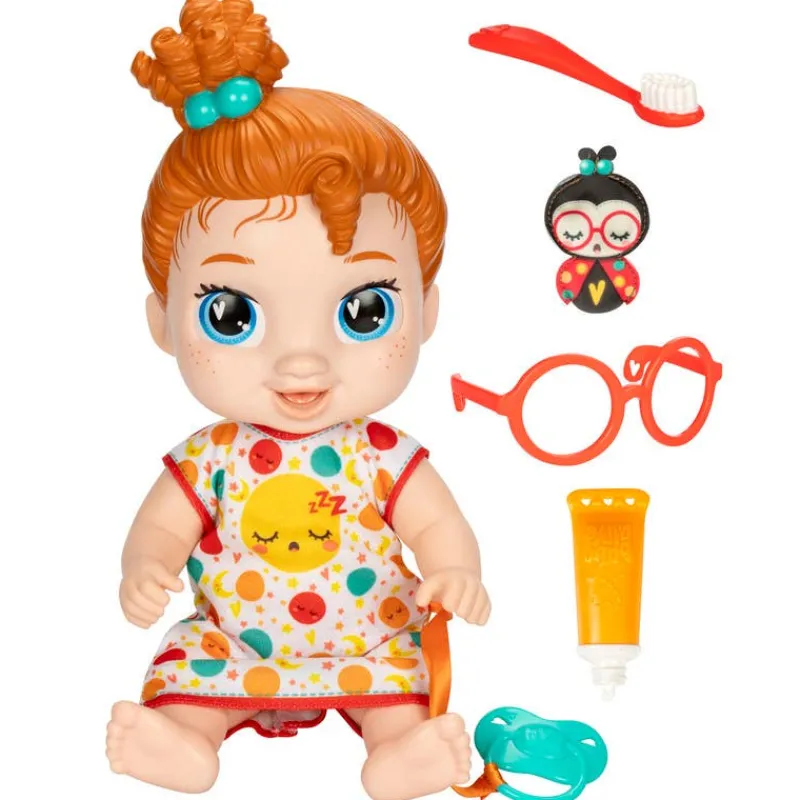 Muñeca Baby Alive Peliroja Felices Sueños con Dientes Limpios<Hasbro Clearance