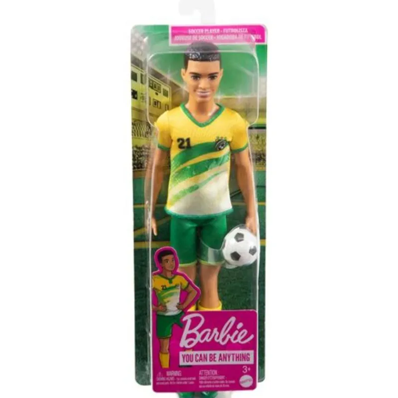 Muñeco Ken Futbolista Profesional HCN16<Mattel New