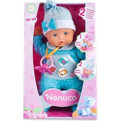 Nenuco que dice Mamá, Papá, Ríe y llora sin su Chupón; Outfit Azul<Famosa Discount