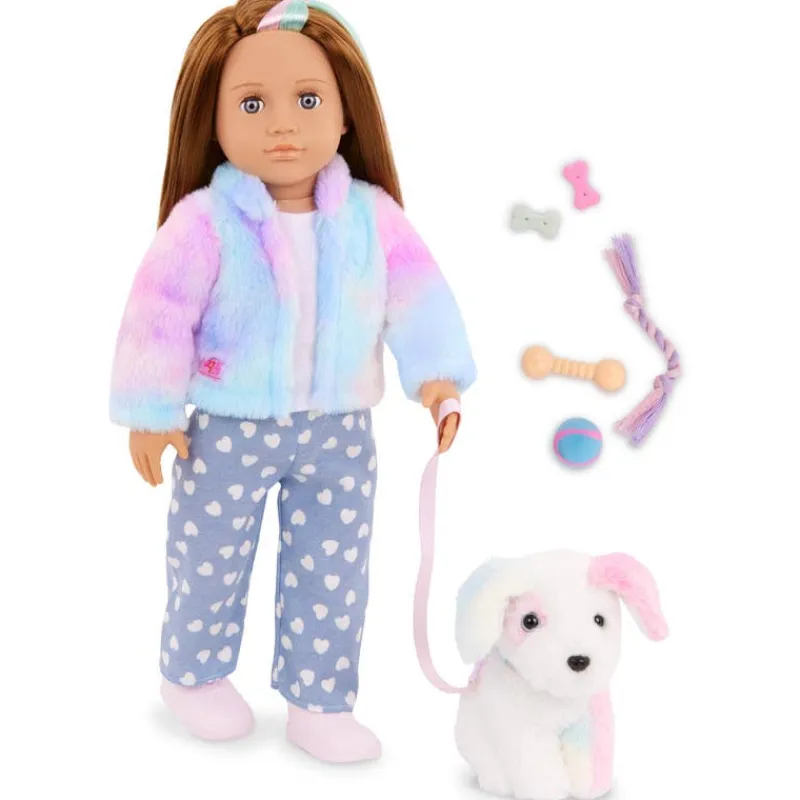 Our Generation Muñeca Skylar y su Perrito Bow<Importacion Juguetron Fashion