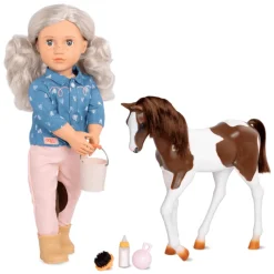 Our Generation Muñeca Yanira con Caballo Bebé<Importacion Juguetron Clearance