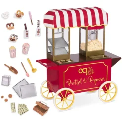 Our Generation Set de Juego Carrito Retro de Pretzel y Palomitas<Importacion Juguetron Fashion