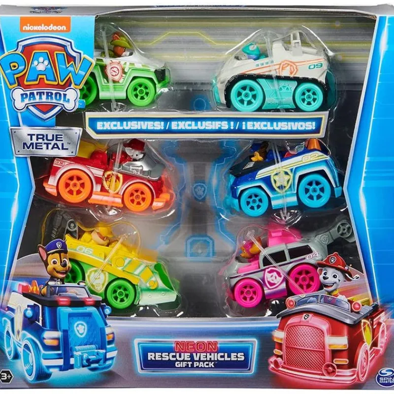 Paw Patrol Set de Juegos 6 Vehículos Neon<Spin Master Sale