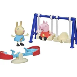 Peppa Pig Set de Juegos Parque de Juegos con Peppa y Rebeca Liebre<Hasbro New