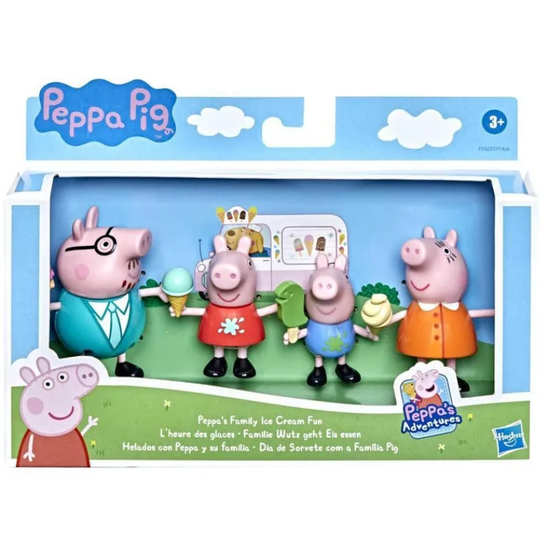 Peppa Pig y Su Familia con Helados 4 Pack<Hasbro New