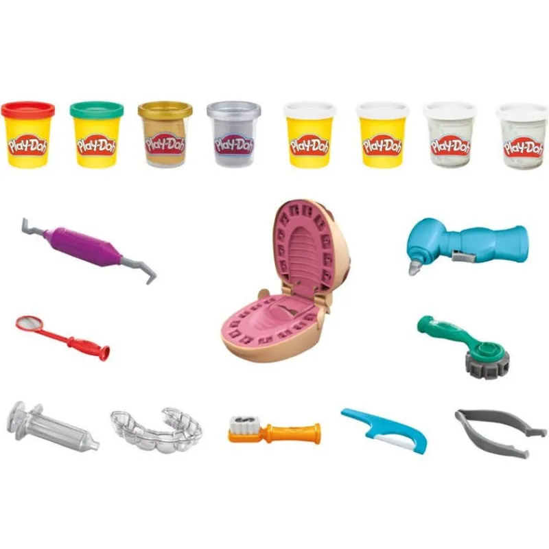 Play-Doh Dentista Set de Juegos 9 Accesorios de Dentista y 7 Latas<Hasbro Hot