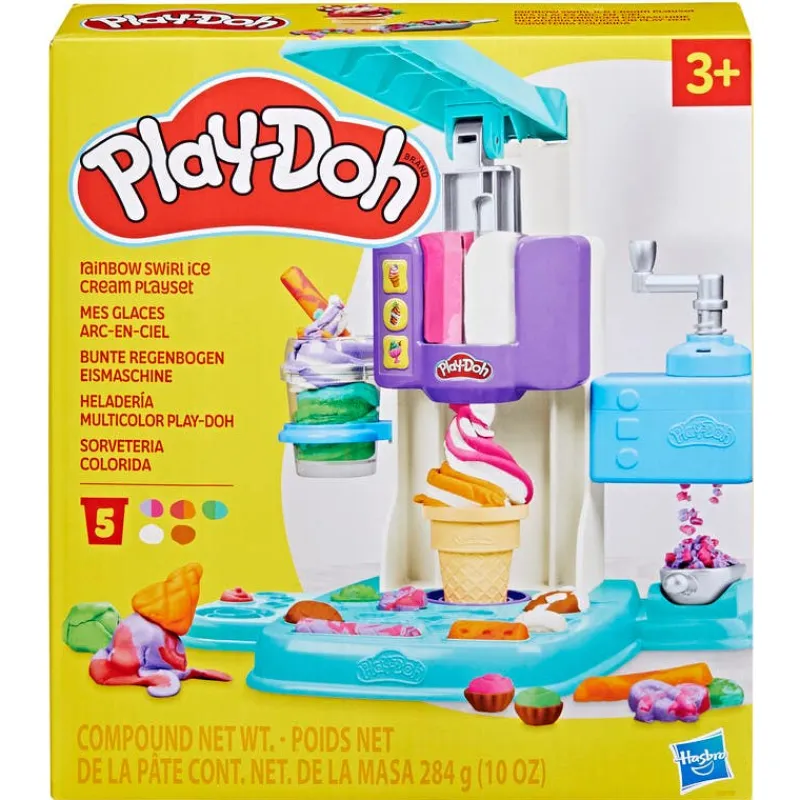 Play-Doh Set de Juegos Heladería con Maquina de Helados Accesorios y 5 Latas<Hasbro Fashion