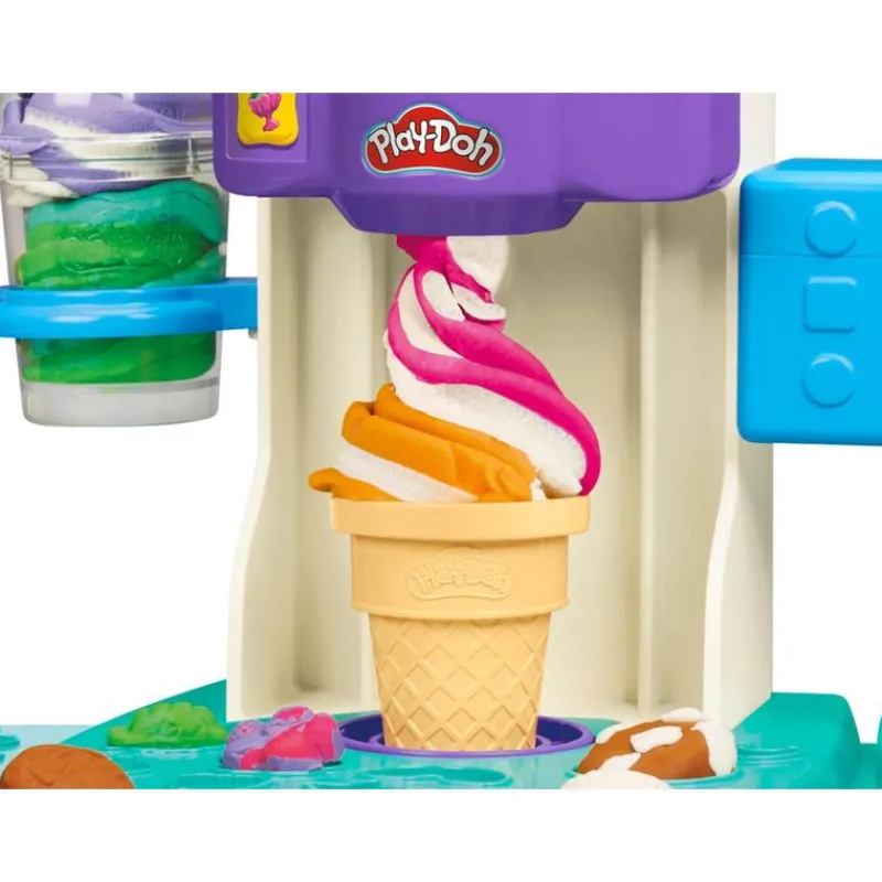 Play-Doh Set de Juegos Heladería con Maquina de Helados Accesorios y 5 Latas<Hasbro Fashion