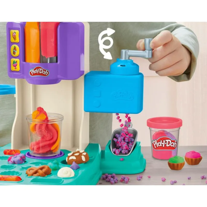Play-Doh Set de Juegos Heladería con Maquina de Helados Accesorios y 5 Latas<Hasbro Fashion