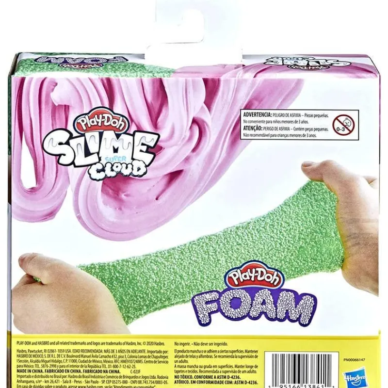 Play-Doh Set de Juegos de Slime y Súper Cloud Rosa y Verde<Hasbro Fashion