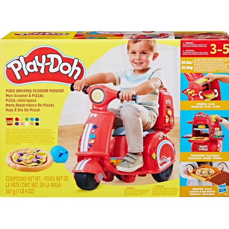 Play-Doh Vespa Montable Correpasillos y Pizzería con 15 Accesorios y 10 Latas<Hasbro Fashion