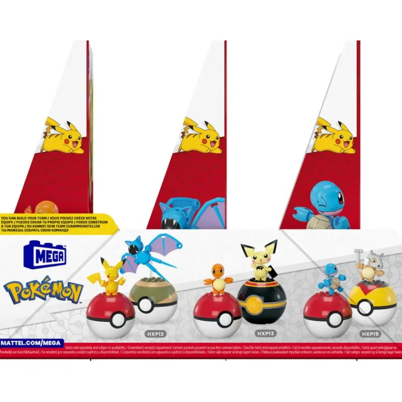 Pokémon 2 Pack Pokébolas Incluye Charmander y Pichu Mega Bloks<Mattel Hot