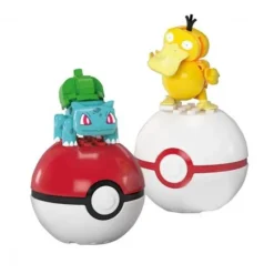 Pokémon 2 Pack Pokébolas Incluye Psyduck y Bulbasaur Mega Bloks<Mattel Clearance
