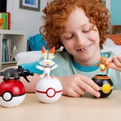 Pokémon Equipo de Fuego Mega Construx con 4 Pokeballs<Mattel Fashion