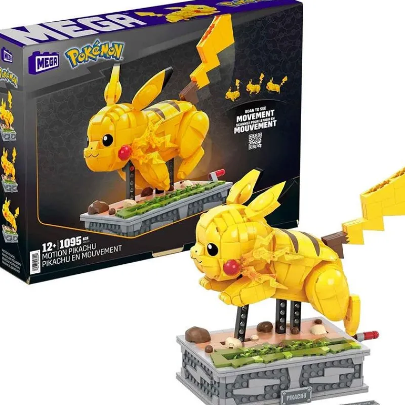 PoKémon Pikachu con Movimento Mega Construx Collector HGC23<Mattel Sale