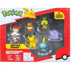 Pokémon Set de 6 Figuras de Batalla Multipack PKW2469<Importacion Juguetron Best
