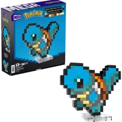 PoKémon Squirtle Pixel Mega Construx Collector HTH77<Mattel Outlet