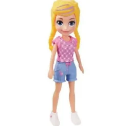 Polly Pocket Muñeca con Outfit a la Moda Rosa<Mattel Discount