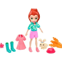 Polly Pocket Muñeca Lila y su Conejito con 6 Accesorios<Mattel Online