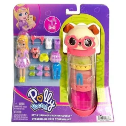 Polly Pocket Muñeca Tubo de Perrito con 3 Outfits<Mattel Fashion