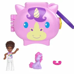 Polly Pocket Set de Juegos Mini Mundo de Mascotas Unicornio<Mattel Discount