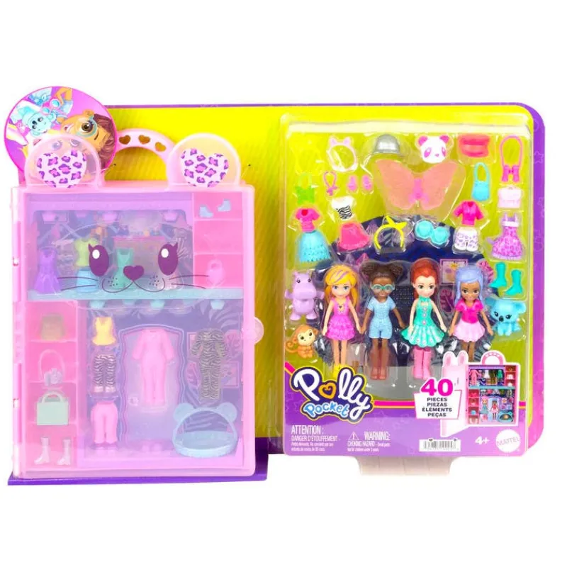 Polly Pocket Súper CloSet de Juegos de Animalitos para Polly y sus amigas.<Mattel Outlet