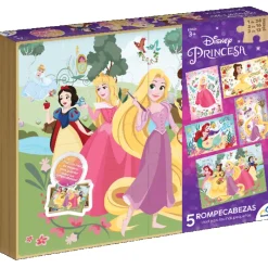 Rompecabezas 5 En 1 Disney Princesas de 60 Piezas<Novelty Outlet