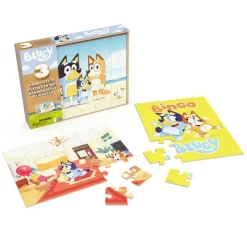 Rompecabezas de Madera de Bluey 3Pack de 24 Piezas<Spin Master Fashion