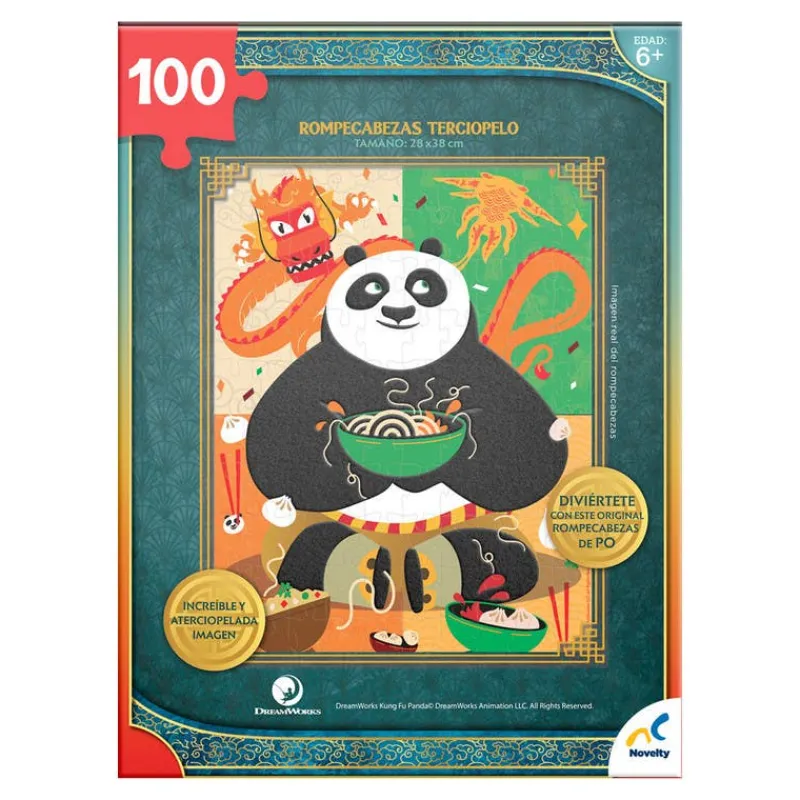 Rompecabezas Kung Fu Panda Afelpado 100 Piezas<Novelty Hot