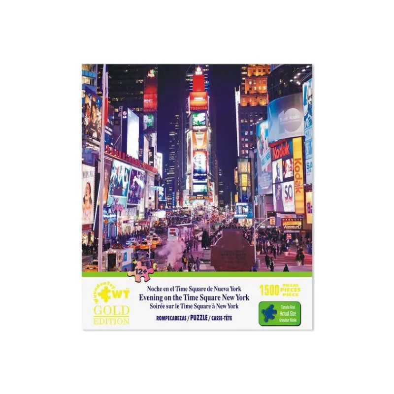 Rompecabezas Noche En El Time Square De NY de 1500 Piezas<Wuundentoy Clearance