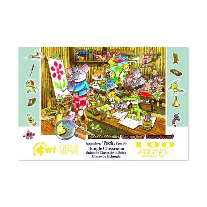 Rompecabezas Salón de Clases de la Selva de 100 Piezas<Wuundentoy Clearance