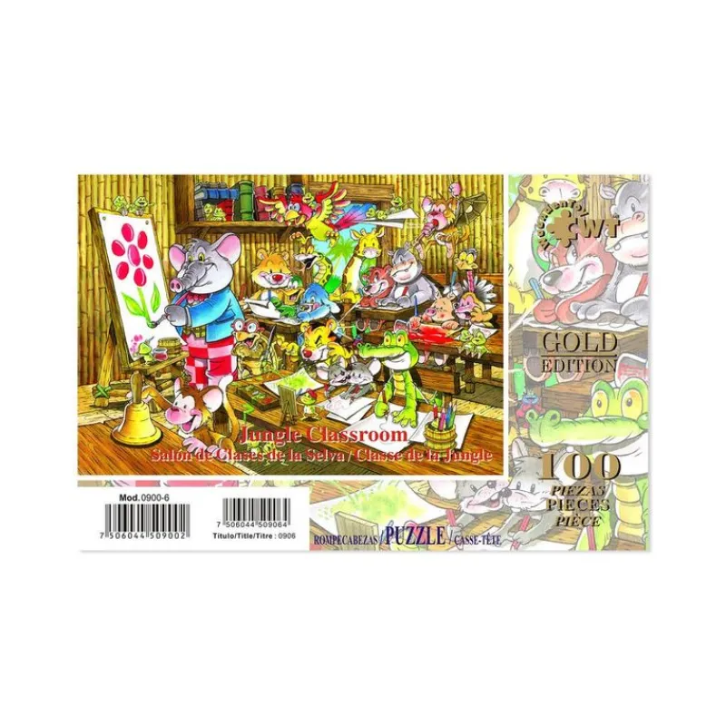 Rompecabezas Salón de Clases de la Selva de 100 Piezas<Wuundentoy Clearance