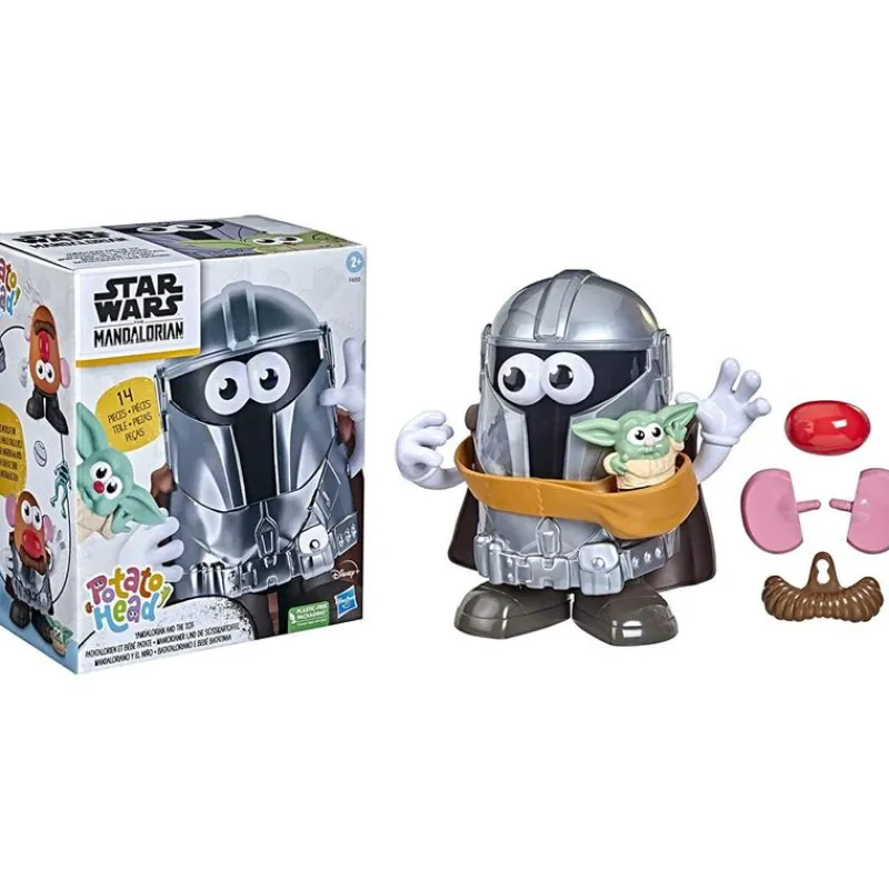 Señor Cara de Papa The Mandalorian con Yoda Bebé<Hasbro Outlet