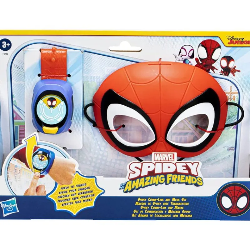 Spiderman Máscara Spidey con Brazalete de comunicación para Niños<Hasbro Clearance